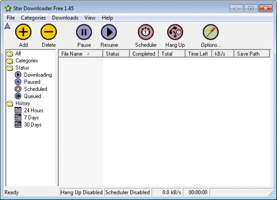 screenshot of program