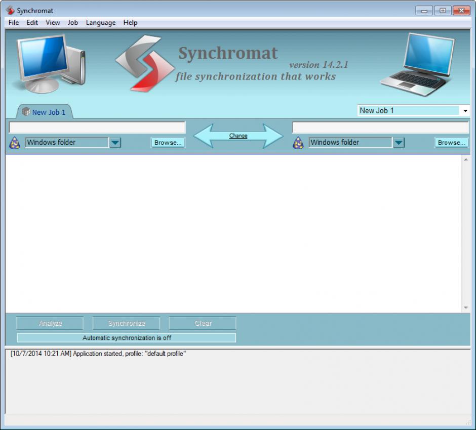 screenshot of program