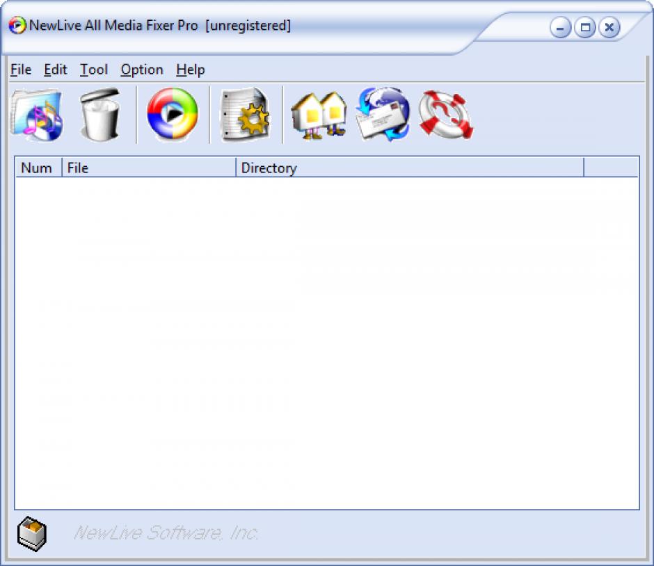 screenshot of program