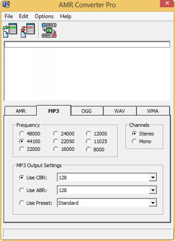 screenshot of program