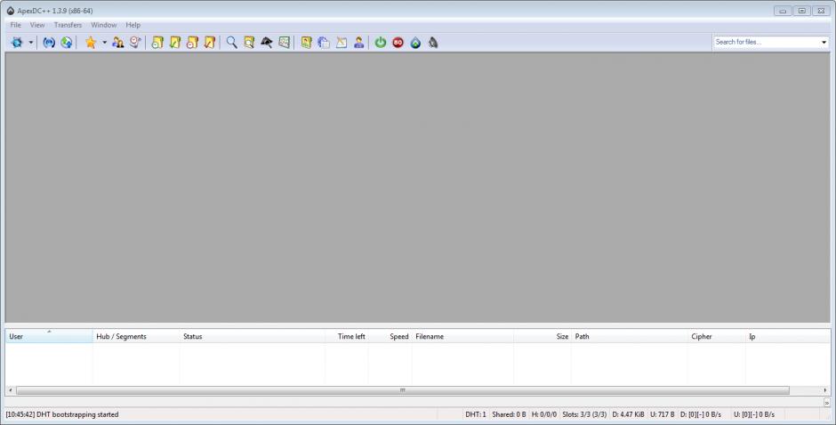 screenshot of program