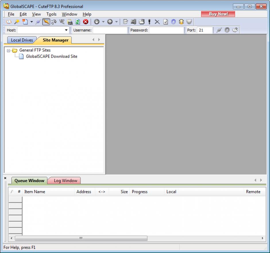 screenshot of program