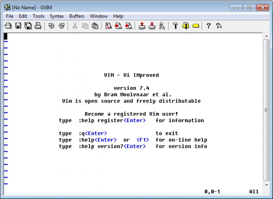 screenshot of program