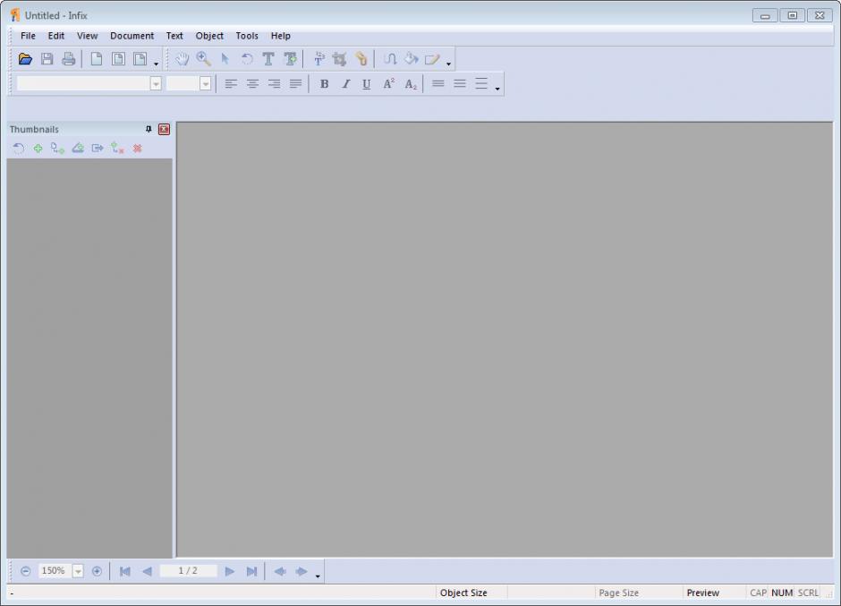 Infix PDF Editor main screen