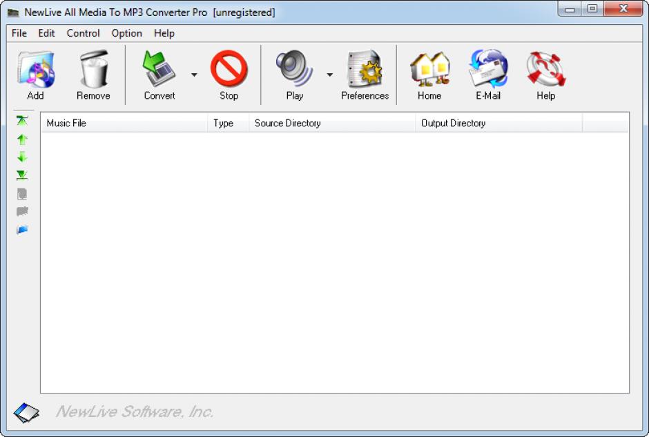 screenshot of program