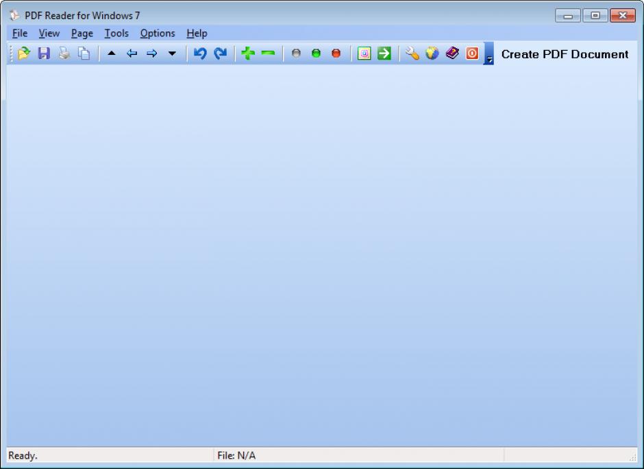 PDF Reader main screen