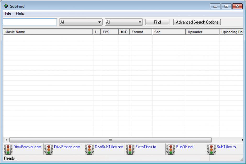 screenshot of program