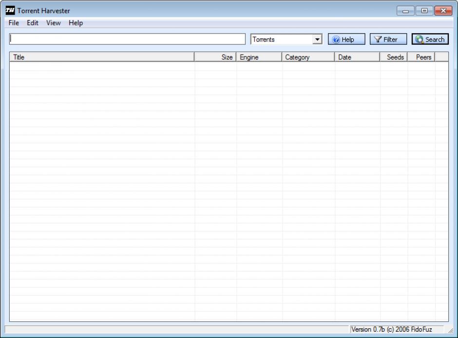 screenshot of program