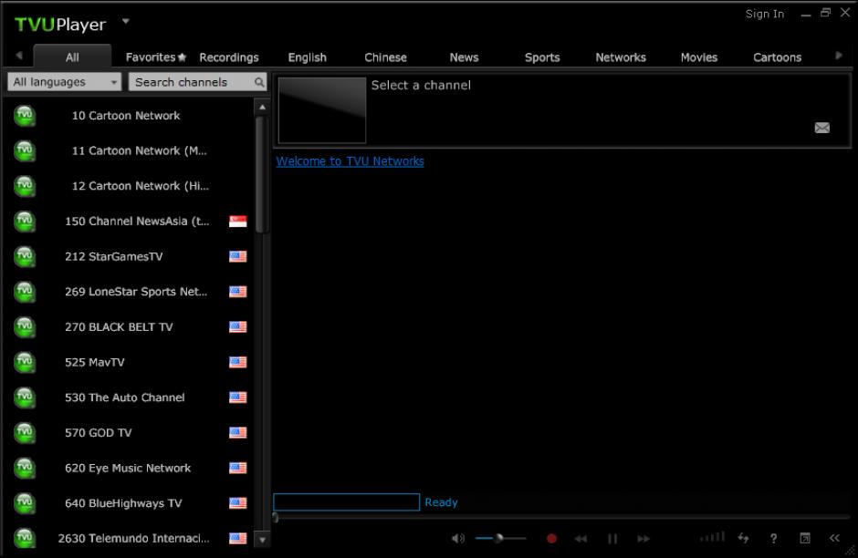 screenshot of program