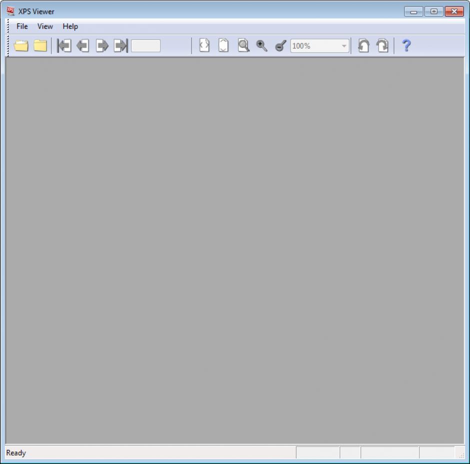 XPS Viewer main screen
