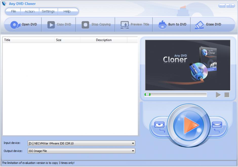 screenshot of program