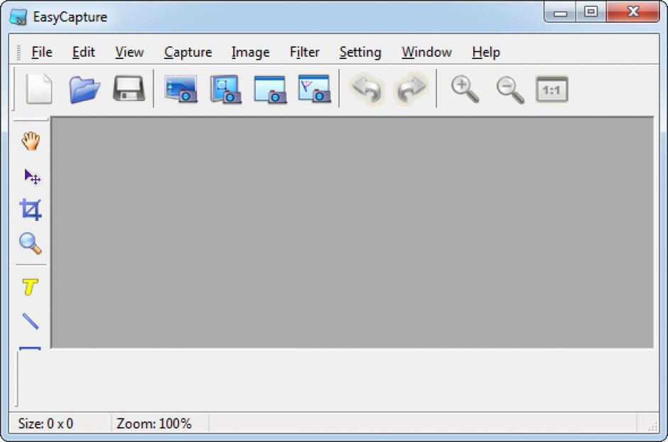 EasyCapture main screen