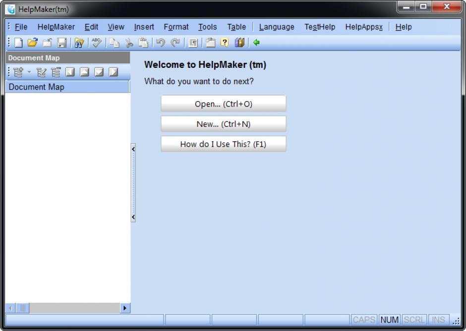 screenshot of program