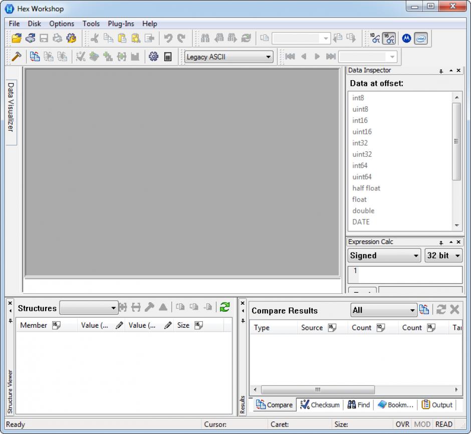 screenshot of program