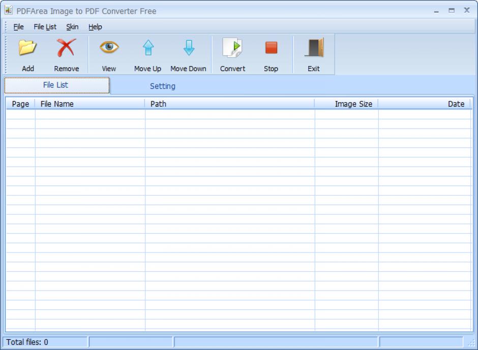 screenshot of program