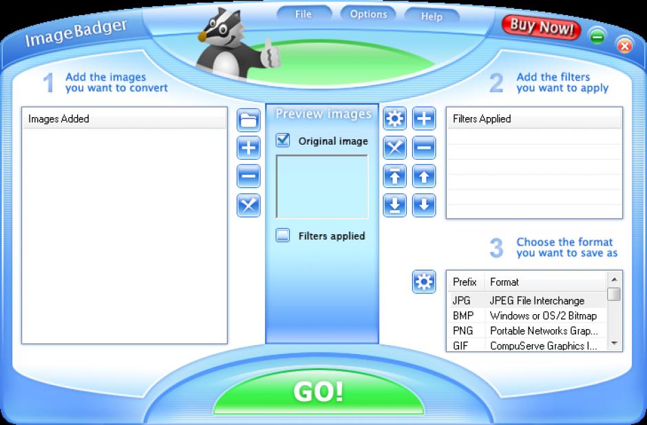 screenshot of program