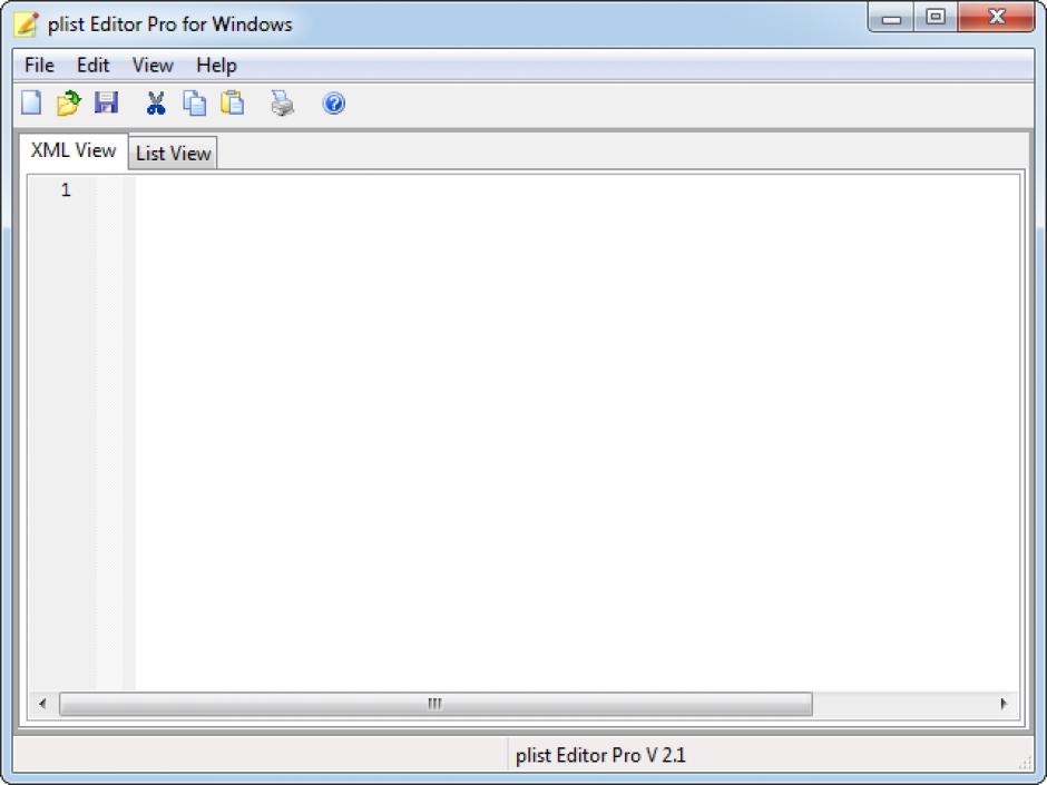 screenshot of program