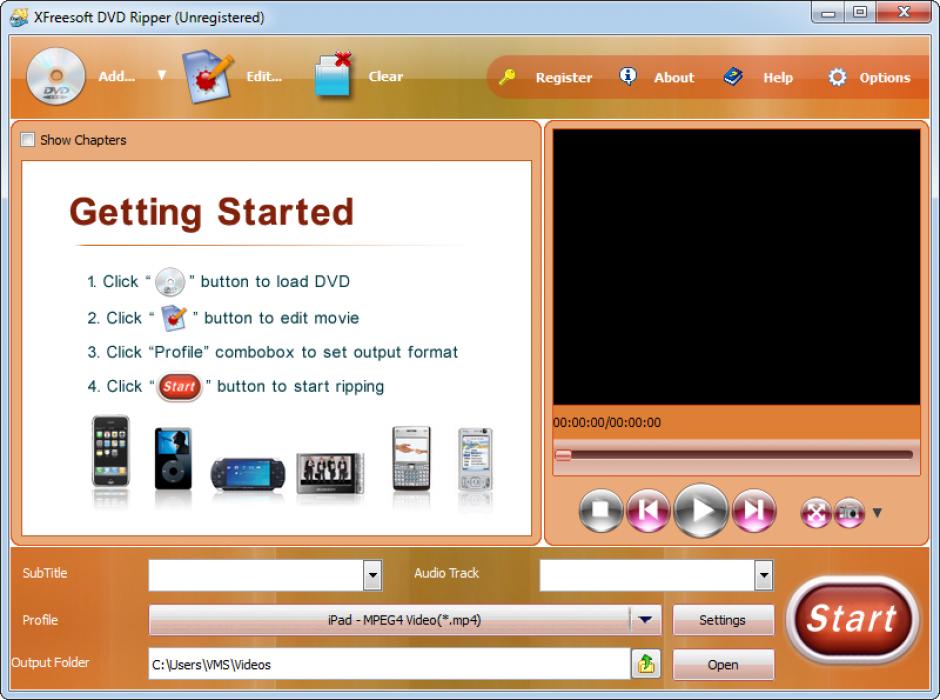 screenshot of program