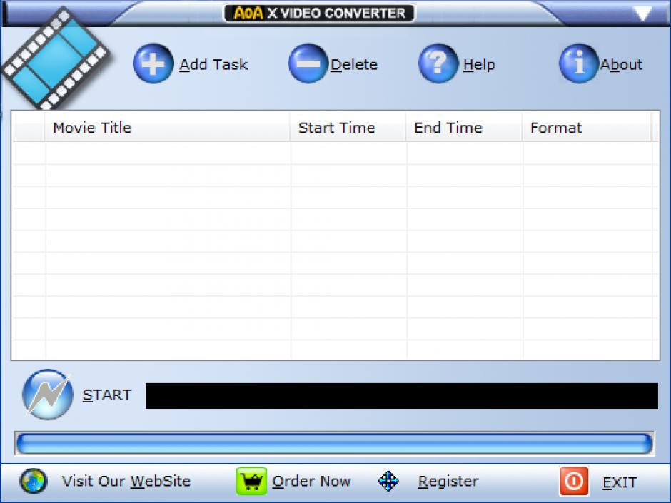 Advanced X Video Converter main screen