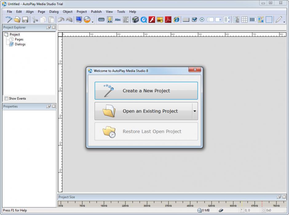 screenshot of program