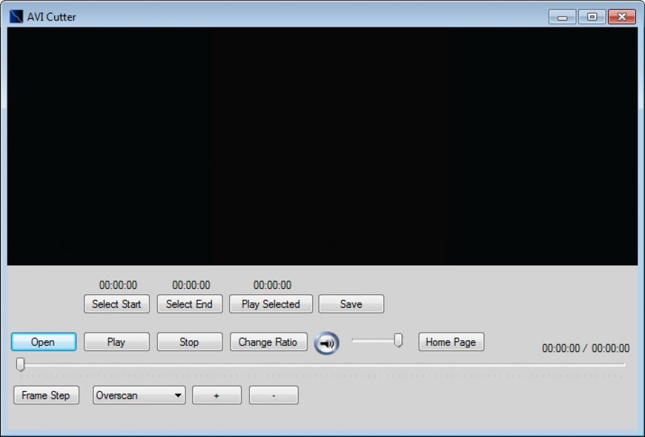AVI Cutter main screen