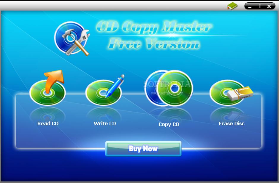 CD Copy Master main screen