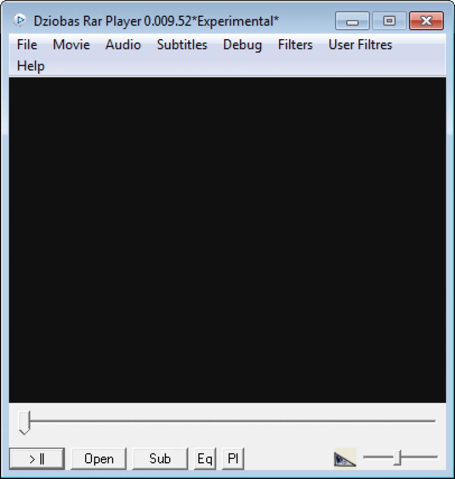 screenshot of program