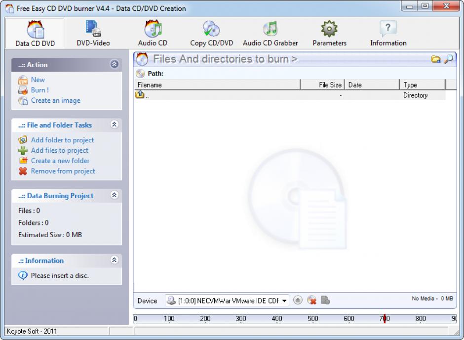 screenshot of program