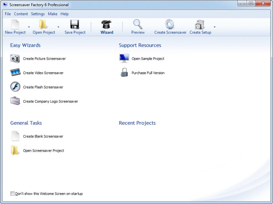 screenshot of program