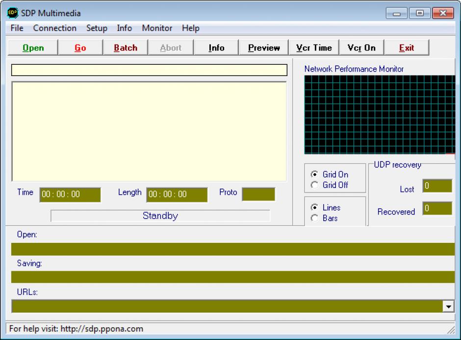 screenshot of program