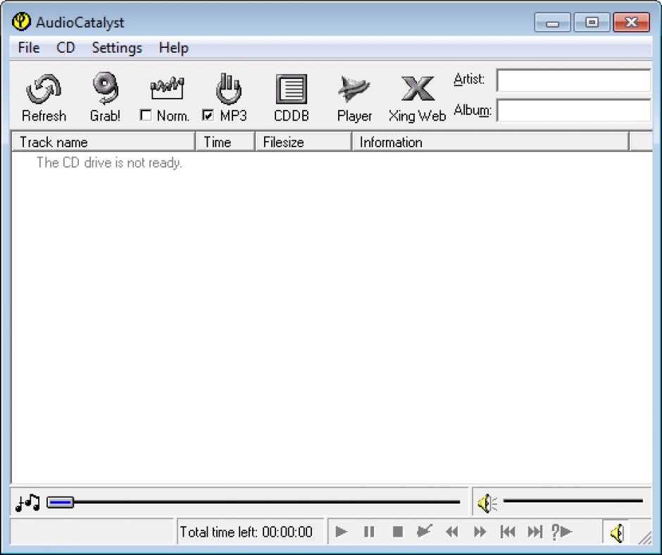 screenshot of program