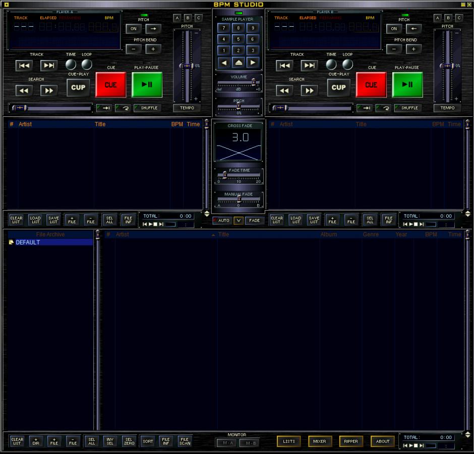 BPM-Studio main screen