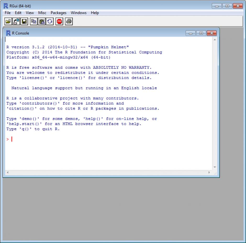 screenshot of program