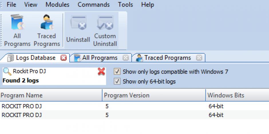 Revo Uninstaller Pro - Uninstall Rockit Pro DJ using Logs Database Find Rockit Pro DJ in Logs Database List Revo Uninstaller Pro - Uninstall Rockit Pro DJ using Logs Database Find Rockit Pro DJ in Logs Database List