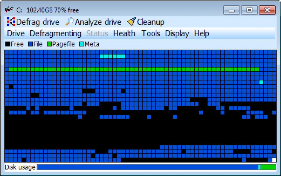 Vopt main screen