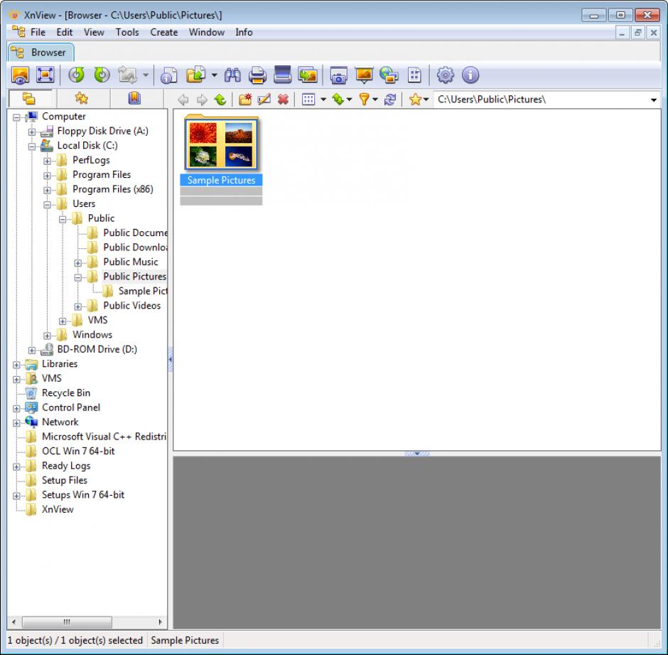 screenshot of program