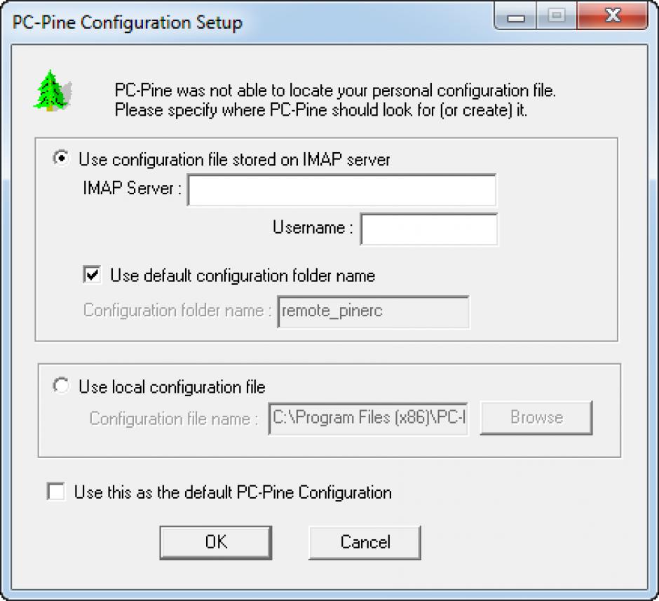 PC-Pine main screen