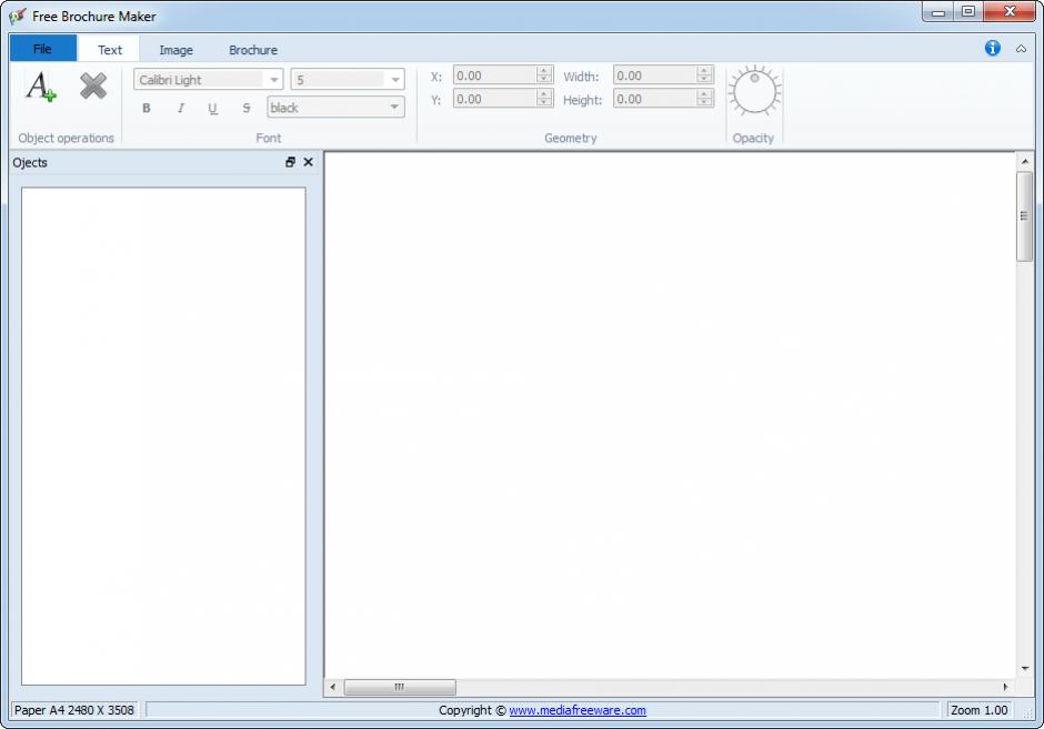 screenshot of program