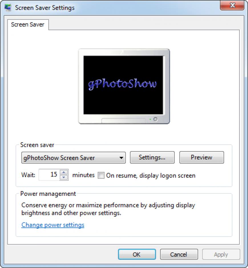 gPhotoShow Free Edition main screen