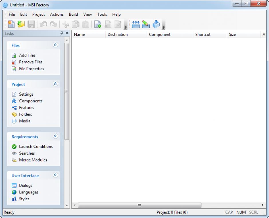 screenshot of program