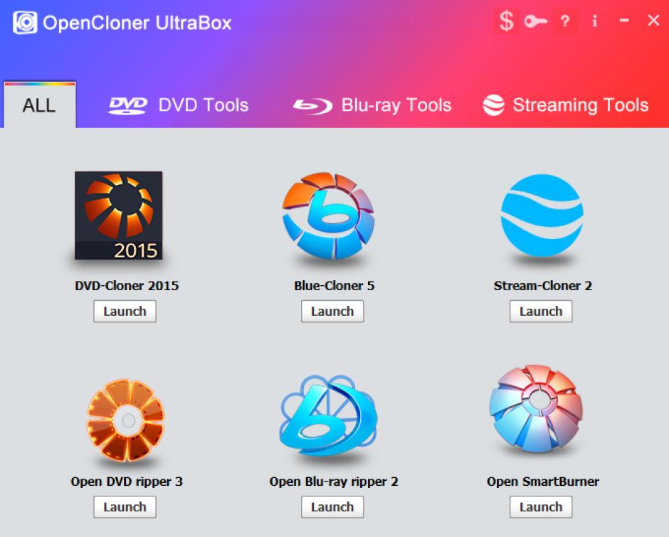 OpenCloner UltraBox main screen