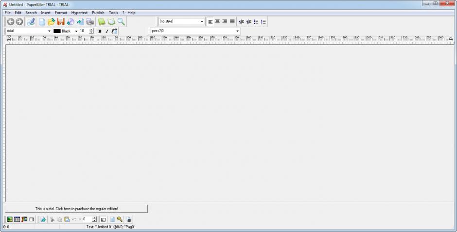 screenshot of program