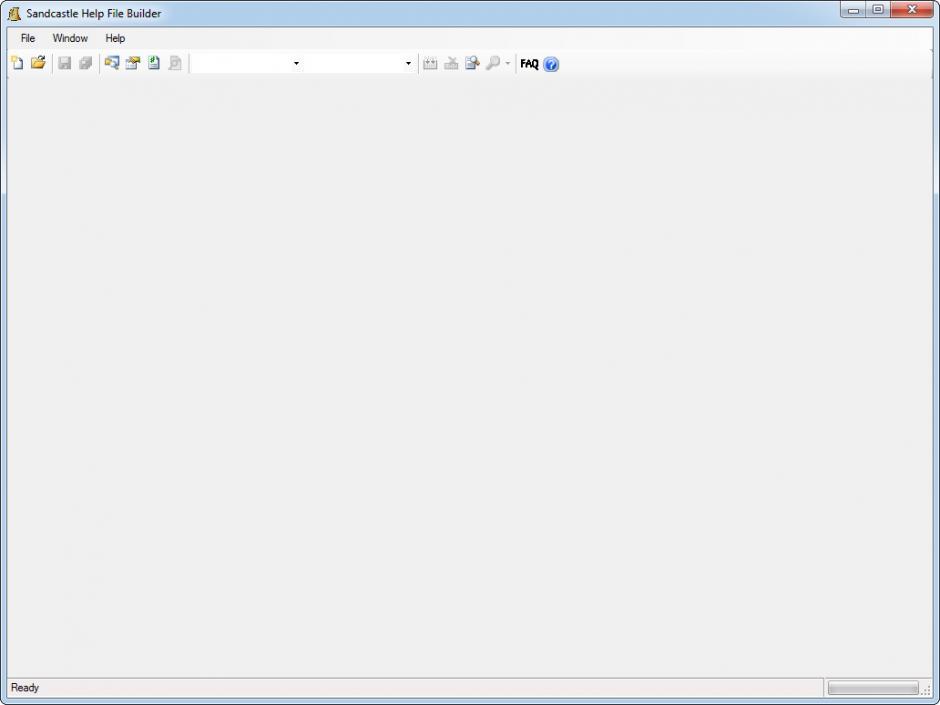 Sandcastle Help File Builder main screen