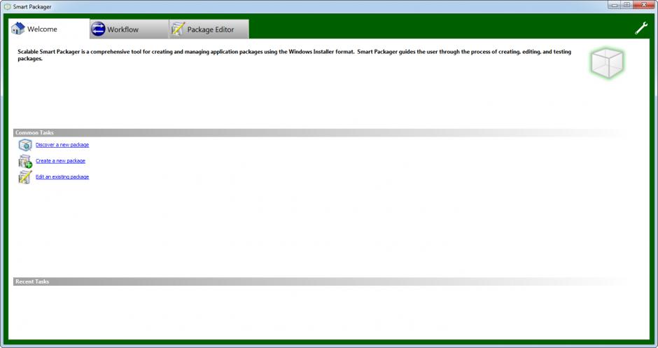Smart Packager main screen