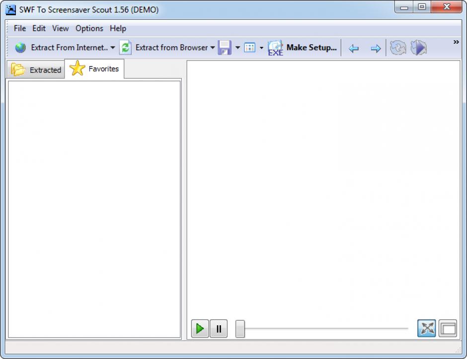 screenshot of program