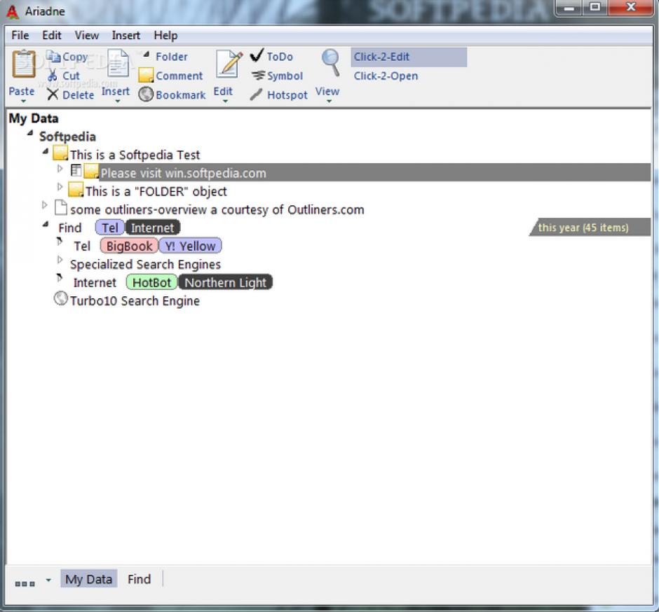 screenshot of program