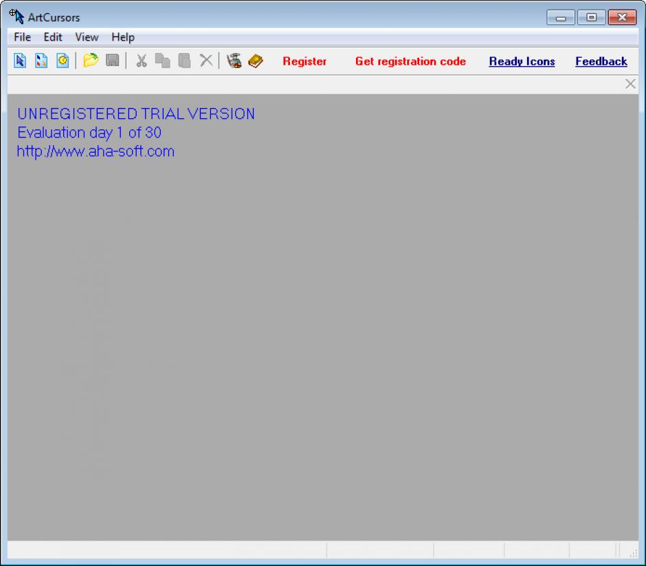 screenshot of program