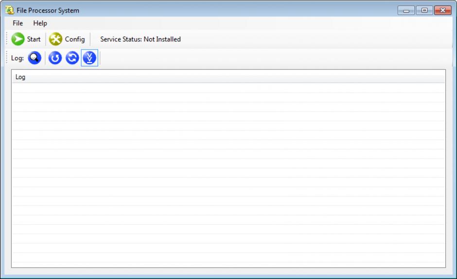 File Processor System main screen