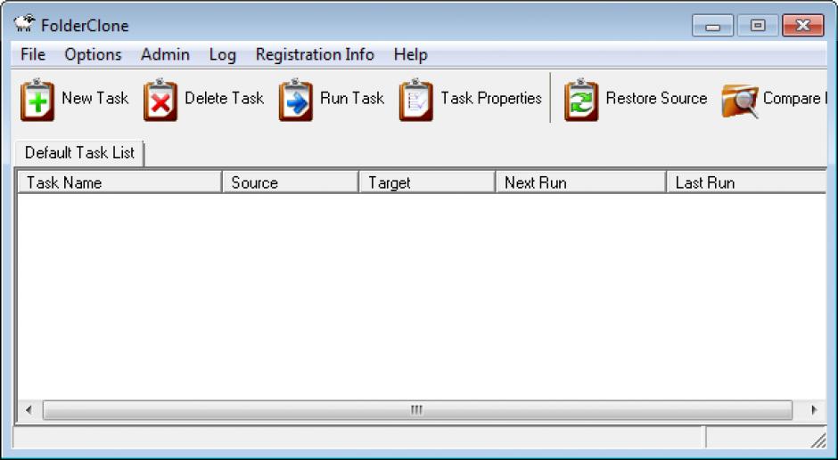 FolderClone Standard Edition main screen