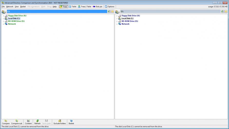 screenshot of program